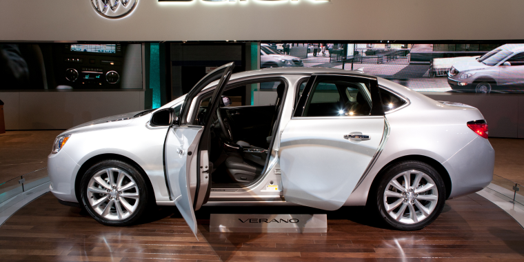 The 2013 Buick Verano on display at the 2012 Chicago Auto Show.